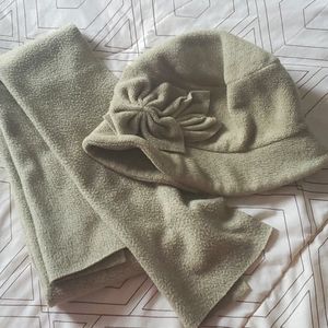 VTG teddy hat and scarf set